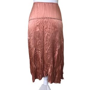 Kenneth Cole Reaction Silk Studded Boho Flow Skirt